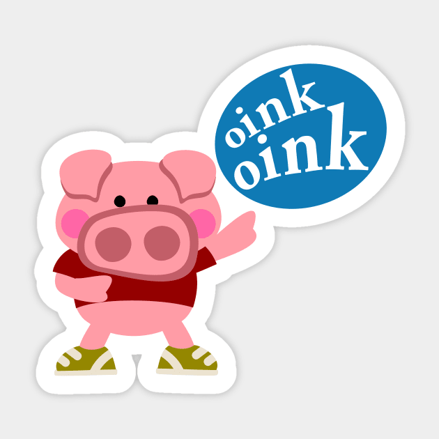 Piggy Sticker by soniapascual